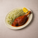 baghali polo in London, baghali polo ba mahicheh, persian restaurant, persian food london