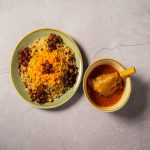 zereshk polo london, barberry rice, persian chicken dish, persian food london, persian restaurant