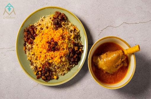 zereshk polo london, barberry rice, persian chicken dish, persian food london, persian restaurant